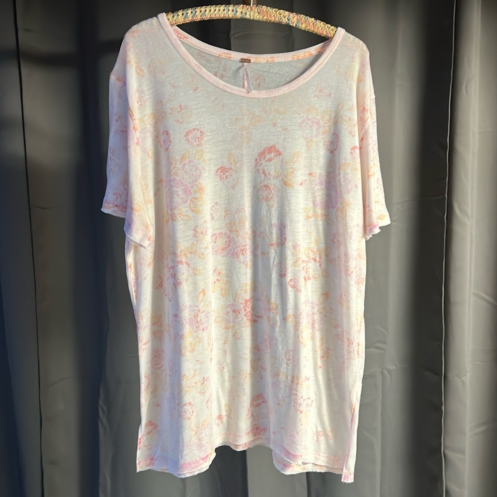 Free People Pastel Floral Top